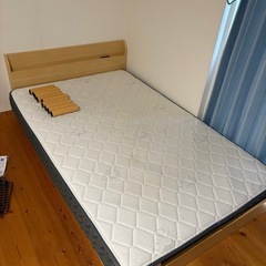 ◇中古家具(2ヵ月のみ使用)◇【シモンズ】シングルベッドセット