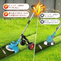 決まりました！充電式 草刈り機 18vバッテリー コードレス 刈払機 草刈機 軽量の画像