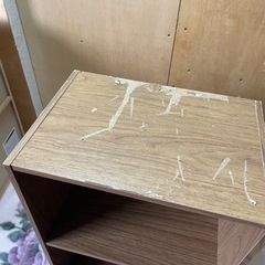 2段 カラーボックス 傷みあり 中古品 在庫2個 の画像