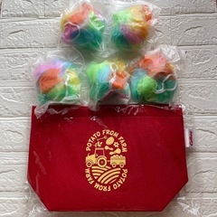 当選品／非売品 フェルトミニバッグ(ボディスポンジはオマケです)