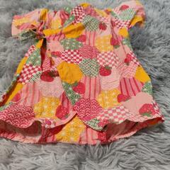 女の子ベビー80cm甚平ロンパースタイプの画像