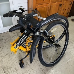 I 2507-096 REGOLITH CES-62 折りたたみ式 マウンテンバイク 26インチ 16段変速 ブレーキの効きに問題無し タイヤの空気抜けています 店頭では空気を入れることはできません キズ汚れ有り 現状お渡しの画像