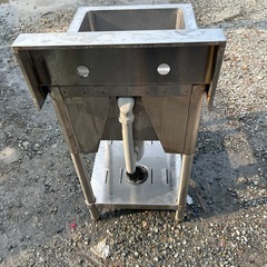 中古　ステンレス一槽シンク  幅45×奥行60×高さ80 業務用 飲食店 店舗 厨房機器 シンク 業務用シンク　一槽シンク の画像