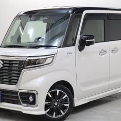 【自社ローン対象】スズキ　スペーシア　カスタム　両側電動スライド...