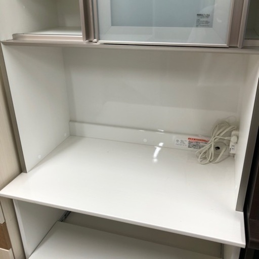 レンジボード 綾乃製作所 (AYANO) スライド扉 展示処分品 ホワイト【トレファク堺福田】