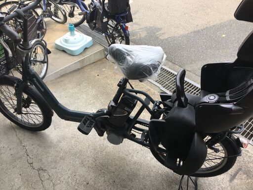 地域限定送料無料 ギュットミニ 三人乗り 12AH 白 神戸市 電動自転車