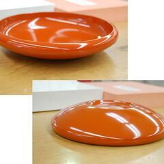 本うるし塗り 飛鳥鉢 直径21cm 輪島塗本舗 うるし屋 朱 漆器 漆塗り うつわ 菓子盆 菓子皿 札幌市 清田区 平岡の画像