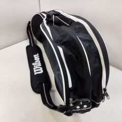 未使用品 Wilson ウィルソン テニスバッグ ラケットバッグ ブラック　/TJ-2491 2F南奥の画像