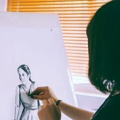 ライフドローイング （衣服を着たモデル）クロッキー 教室 / レッスンの画像