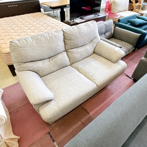 ニトリ 2人掛け ソファ グレー系