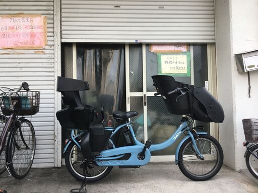 地域限定送料無料ヤマハキッスミニアンSP三人乗り子供乗せ15,4AH