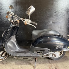 ★支払総額4.5万円★定休日なし！いつでも現車確認可能です！ ホンダ ジョーカー50 黒 AF42 車格大きい50cc！ 2ストのためオイル注ぎ足すだけ！ フロントディスクブレーキ！ カスタムベースに♪の画像