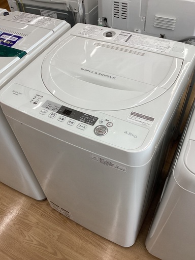 【トレファクマーケット久喜店】SHARP　全自動洗濯機 4.5kg