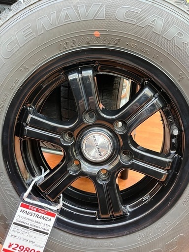 MAESTRANZA 15インチスタッドレス＆ホイールセット【リサイクルマート下関店】