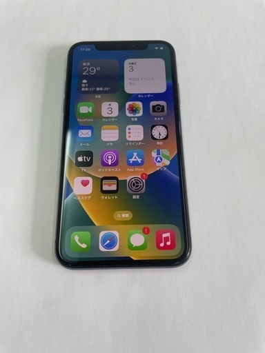 ②iPhoneX 64GB スペースグレイ
