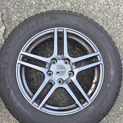 【中古・美品】1シーズン 500km未満 アウディ用 スタッドレス タイヤ ホイール 4本 セット 205/60R 16 の画像