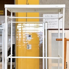 IKEA マッカペール コートラック 靴収納ユニット付き ホワイトの画像