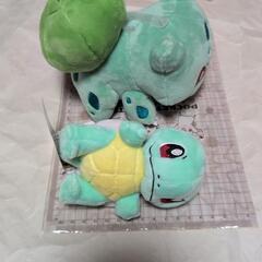 フシギダネ・ヒトカゲ・ゼニガメ ぬいぐるみセットの画像