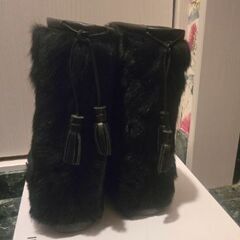 POLLINI ファーブーツの画像