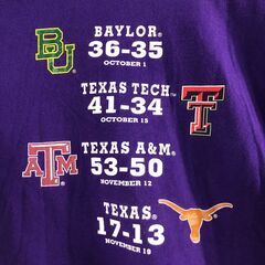 🔷🔶期間限定・特別価格🔶🔷K-STATE Tシャツ XL 紫 両面プリント TEXAS STATE CHAMPS 2011 古着の画像