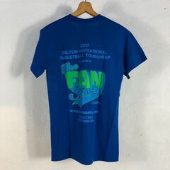 🔷🔶期間限定・特別価格🔶🔷GILDAN ヘビーコットンTシャツ 青 Sサイズ OILTON INVITATIONAL 2017 バスケットボール ヴィンテージ風 古着の画像