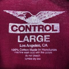 🔷🔶期間限定・特別価格🔶🔷90sヒップホップ ICE CUBE ロンT レッド Lサイズ Control製 ヴィンテージ長袖Tシャツの画像