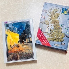 ジャンク品　ジグソーパズル　絵画　1000ピース　イギリス地図　...