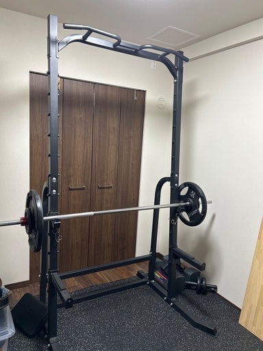 ホームジム　筋トレ　ハーフラック　ダンベルIROTEC100キロ