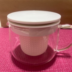 ガラスティーポット茶こし付き