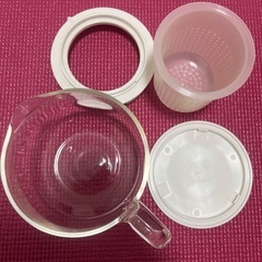 ガラスティーポット茶こし付きの画像