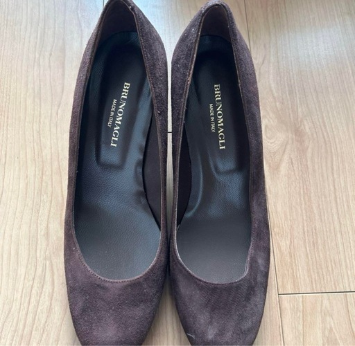 BRUNO MAGLI ブラウン スエード ウェッジヒール