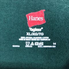 🔷🔶期間限定・特別価格🔶🔷USA製 Hanes アングリーエルフ 5KランロンT ダークグリーン XL クリスマス キャラクター 古着の画像