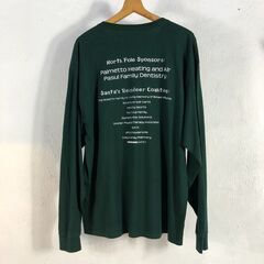 🔷🔶期間限定・特別価格🔶🔷USA製 Hanes アングリーエルフ 5KランロンT ダークグリーン XL クリスマス キャラクター 古着の画像