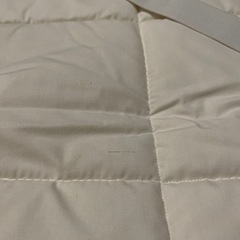 無印良品　ウールわた　ベッドパッドゴム付　シングルサイズの画像