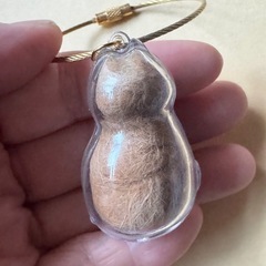 ペットの毛を入れるチャームの画像