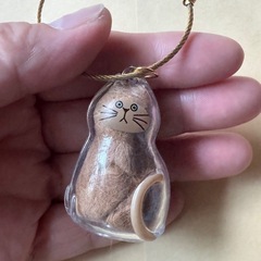 ペットの毛を入れるチャームの画像