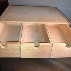 小物収納木箱の画像