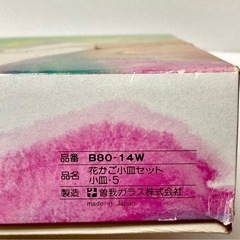 【曽我ガラス】日本製　昭和レトロ　涼しげなガラス皿　の画像