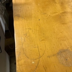 一枚板風テーブルの画像