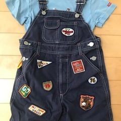 ミキハウス　サイズ110 　半袖2枚　オーバーオール　の画像
