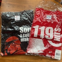B624 広島東洋カープ　CARP グッズ　応援グッズ　まとめて【現状品】　優勝記念　メダル　メガホン　Tシャツ　下敷き　バッグ　希少の画像