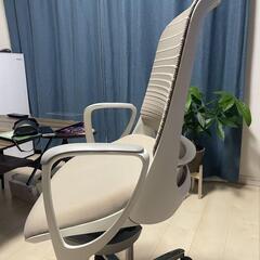 2017年製】オカムラ オフィスチェア ルーチェ 肘付き ブラウン