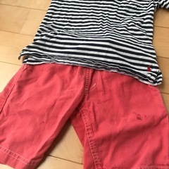 サイズ110  ラルフローレンTシャツ　GU他ハーフパンツ２枚の画像