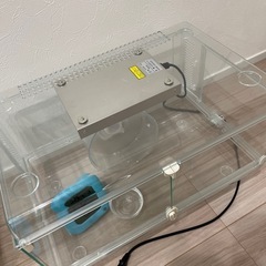 グラスハーモニー 450 ケージ ゲージ 飼育 爬虫類 レオパ ヒーター付き 中古品 おまとめ出品の画像
