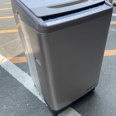 北九州市内配送無料　保証付き 日立 HITACHI ビートウォッシュ 全自動洗濯機 （10kg） シャンパン BW-V100Aの画像
