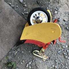 【松本市引き取り限定】ニューイエロー培土器（畝たて機）①の画像