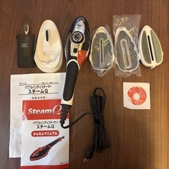 【ほぼ新品】アイロン、パワフルハンディスチーマー「スチームQ」の画像