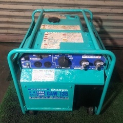 実働　デンヨー製　軽量50kg インバーター発電機　アーク溶接機　GAW-135 の画像