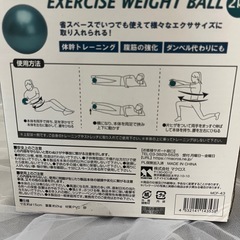 エクササイズウエイトボール２kg　の画像