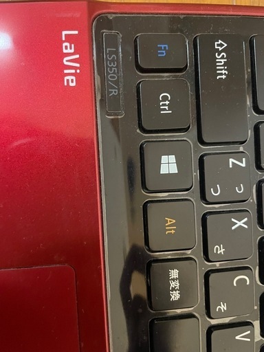 NEC LaVie LS350/R ノートパソコン 赤 (ぽん) 静岡のノート